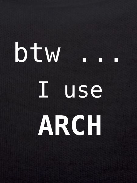 I use Arch