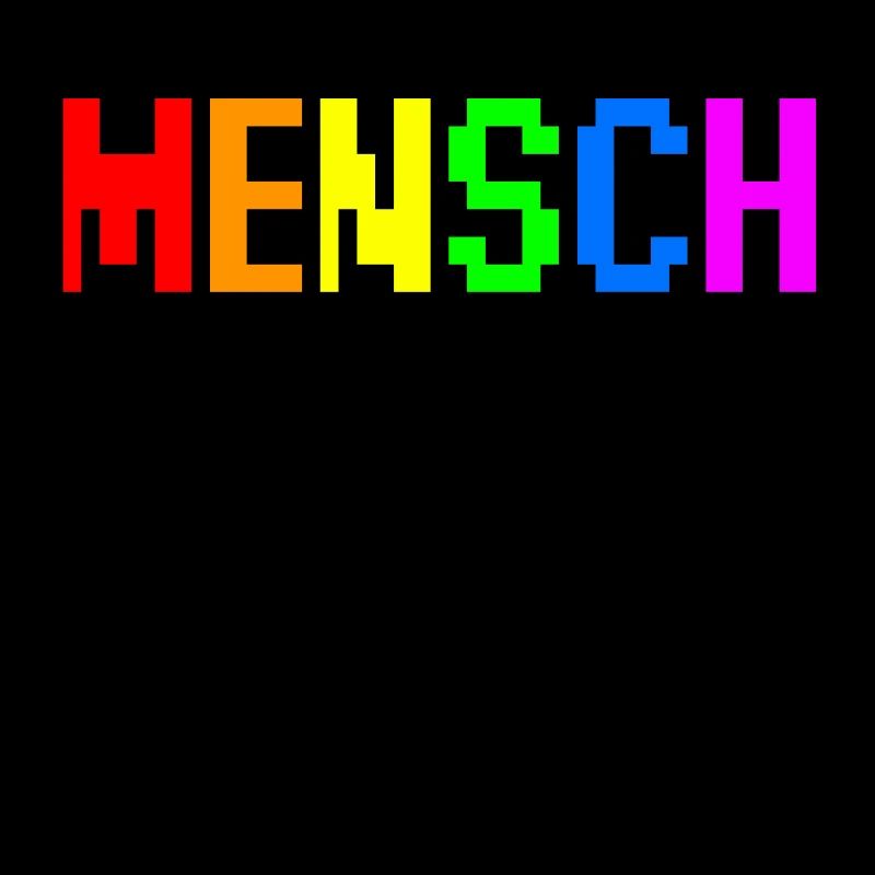 Pixel Regenbogen Mensch
