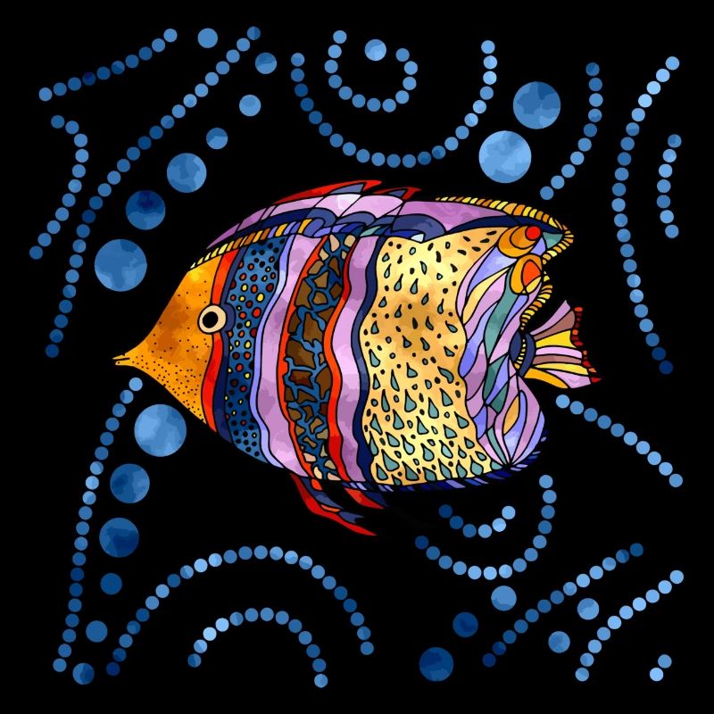 Bunter Fisch