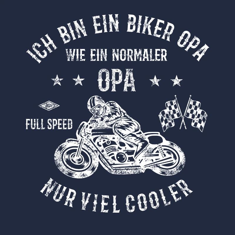 Grandpa ride a motorcycle