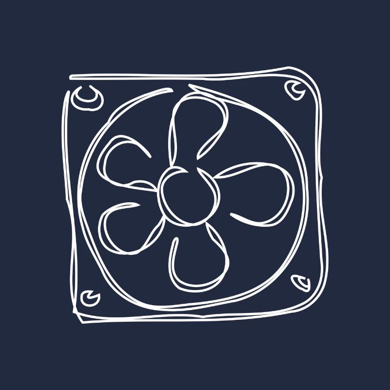 Ventilator, Kühler - Weiß