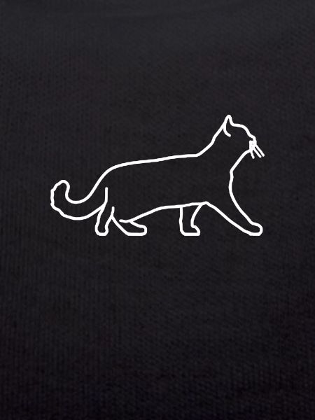 Cat Silhouette - White