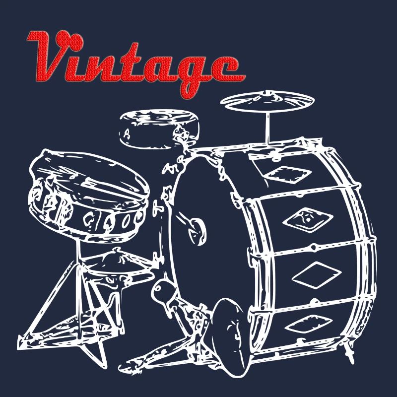 Schlagzeug Vintage Drum Set Drummer Geschenk