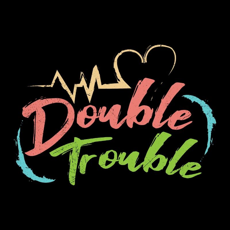 Gemini Double Trouble Twin Twins Gift Idea