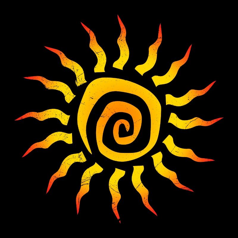 Symbol Spirale Sonne Geschenkidee