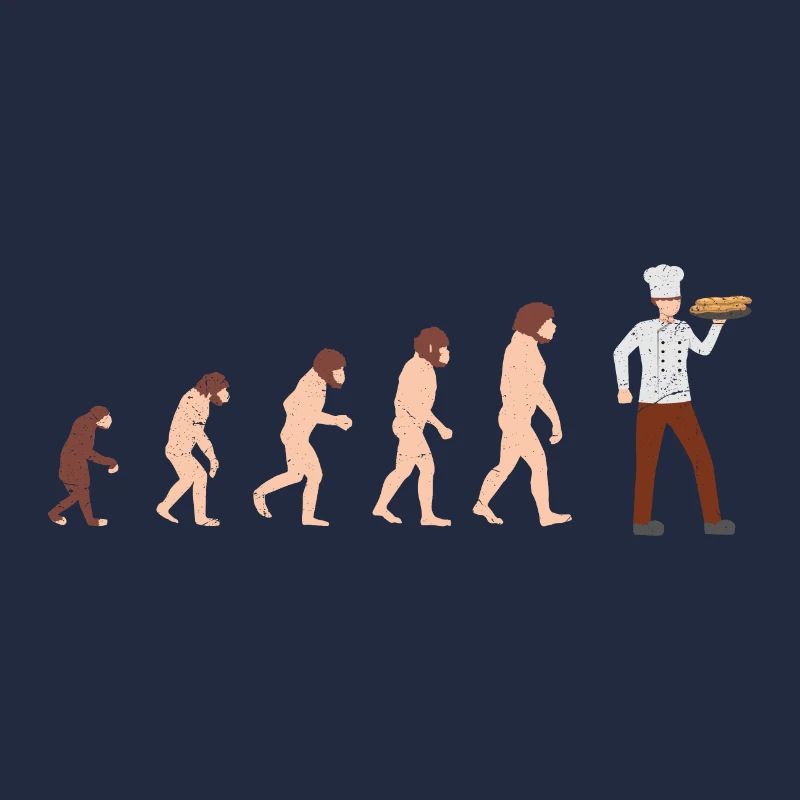 Evolution Chef Cook Idée cadeau drôle