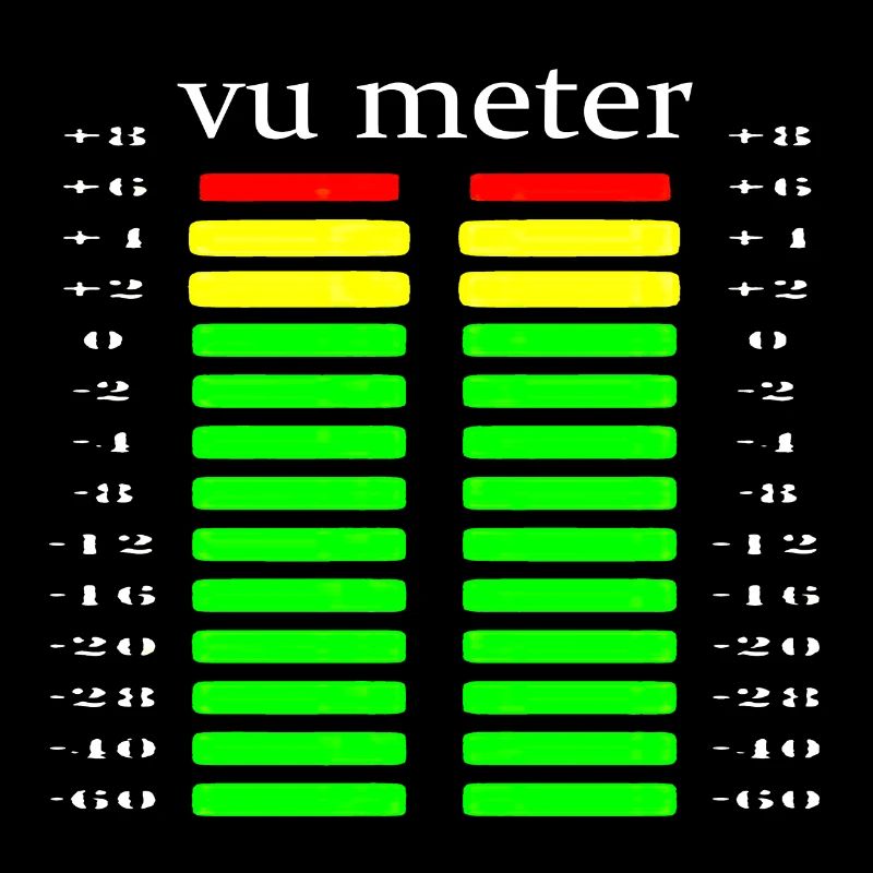 VU Meter Analog Tontechniker Tonmeister geschenk