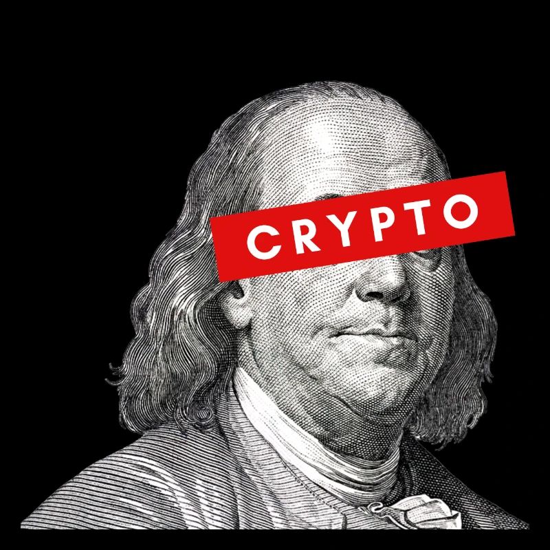 Krypto Benjamin Franklin Kryptowährung Blockchain