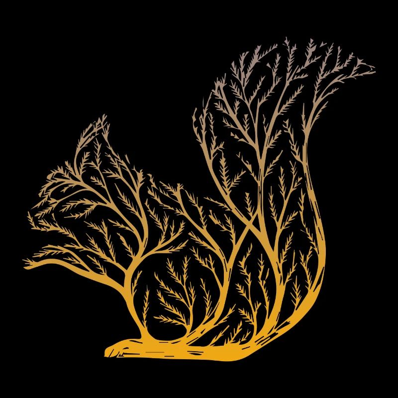 Eichhörnchen aus einem Baum