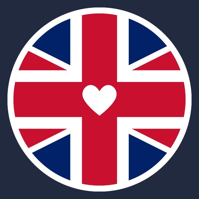 Drapeau de l'Angleterre drapeau UK drapeau motif avec coeur
