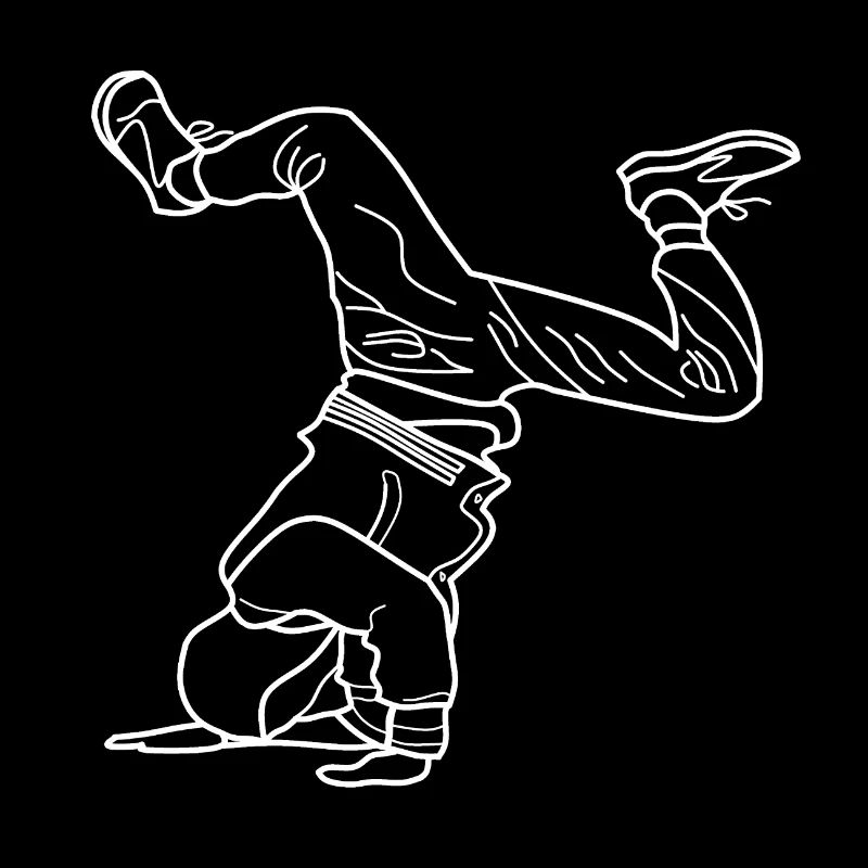 bboy breakdance Elbow Freeze weiss