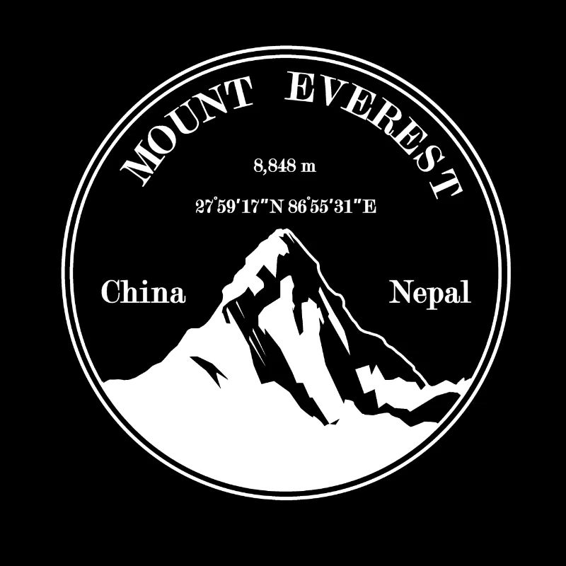 Mount Everest Berg (weiß)
