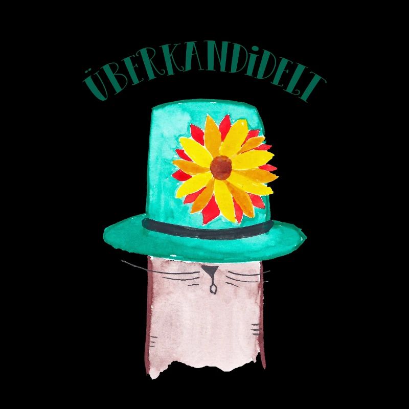 Katze mit Hut - ueberkandidelt