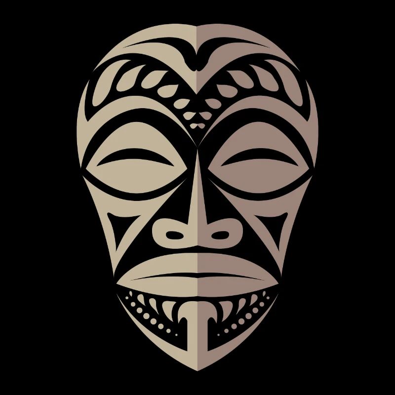 Marquesa's Tiki Face Polynesian Tribal Tattoo