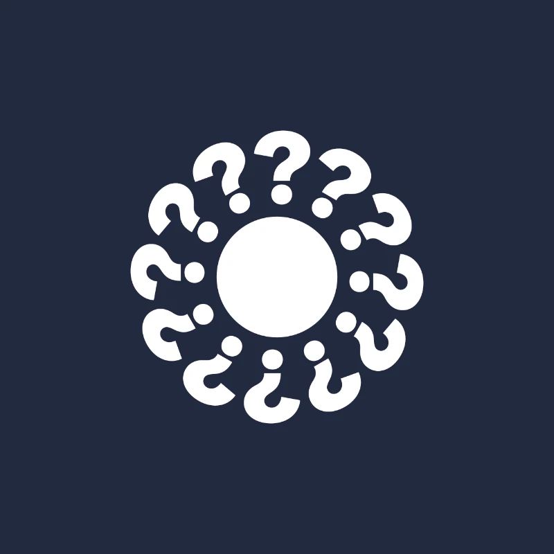 Points d’interrogation disposés en cercle