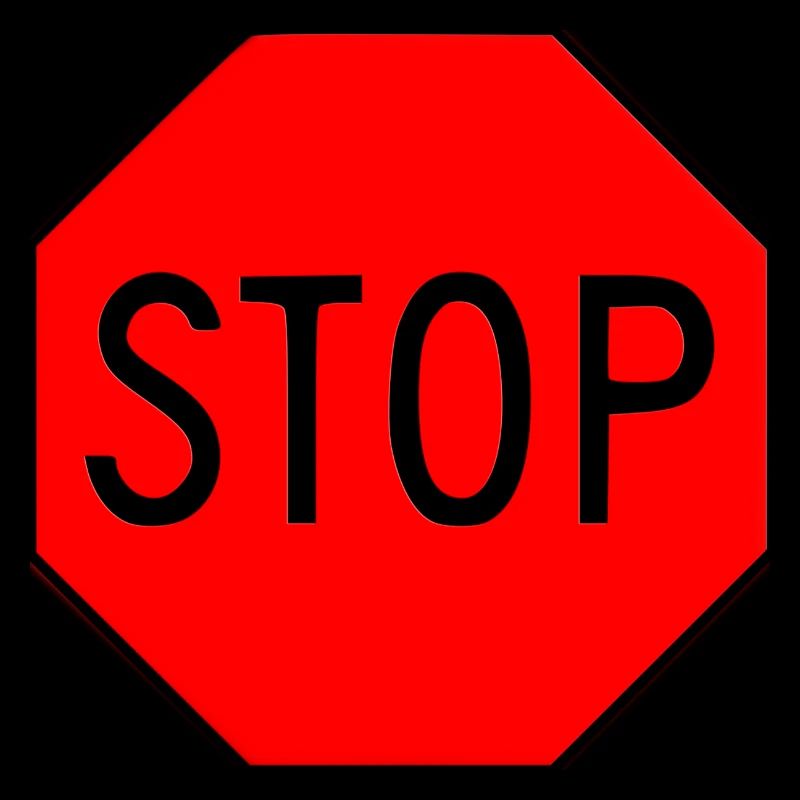 Panneau d'arrêt panneau d'arrêt