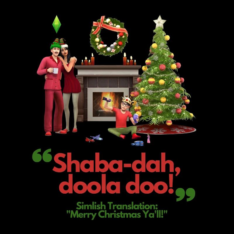 Ein simlish Christmas - Die Sims Weihnachtspullover