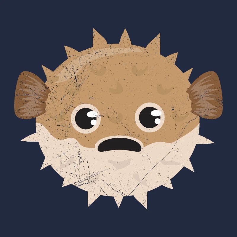 Kugelfisch Grumpy Kinder lustiges Geschenk