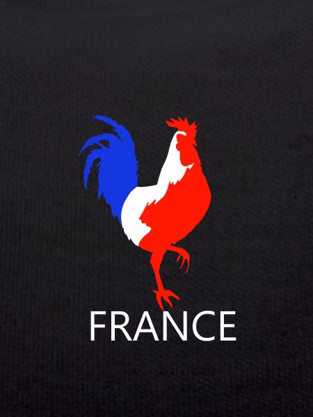 rooster blue white red