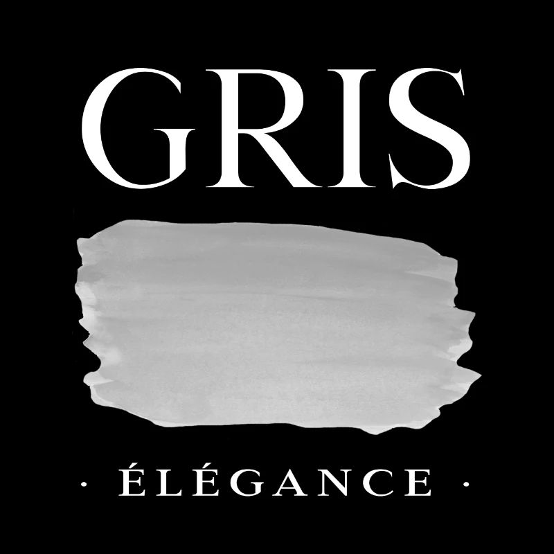 Gris élégance - Minimaliste Pinceau -