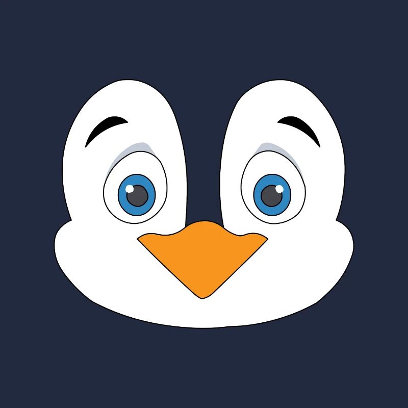 Cute Penguin Face
