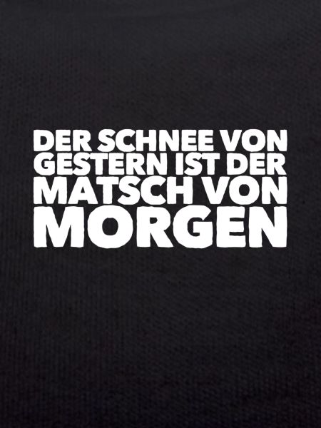 der Schnee wird zu Matsch