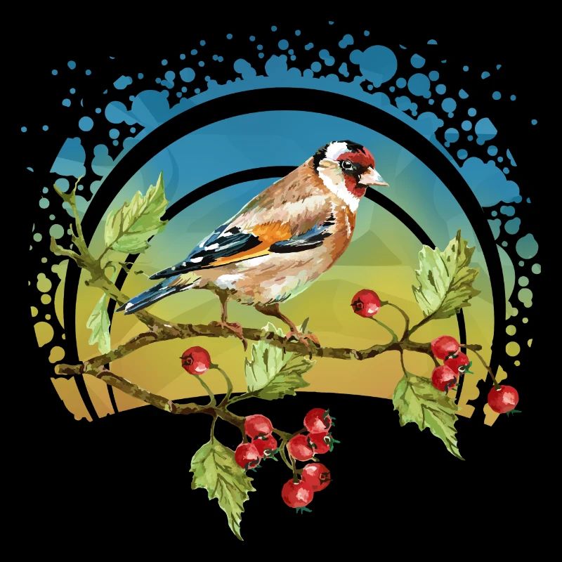 Bunter Vogel