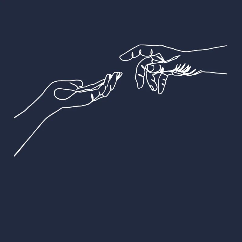 Drawing friendship hands fingers