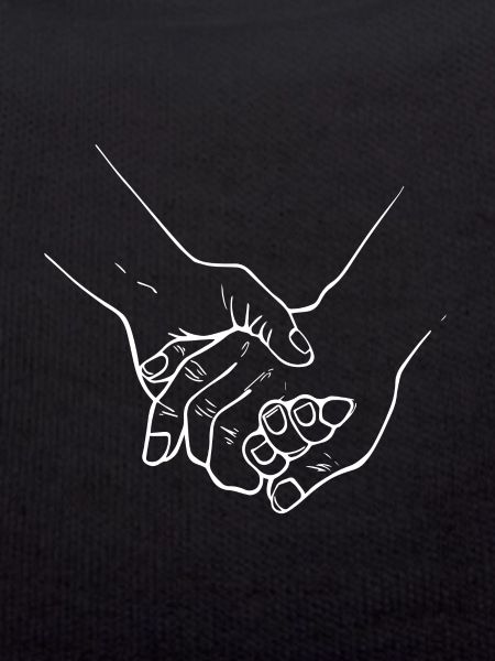 Drawing friendship hands fingers