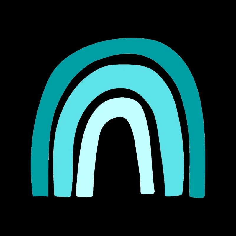 Turquoise rainbow