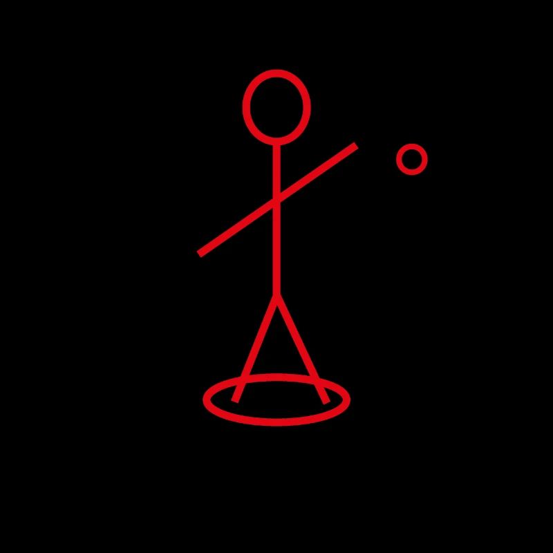 roter geometrischer Petanque