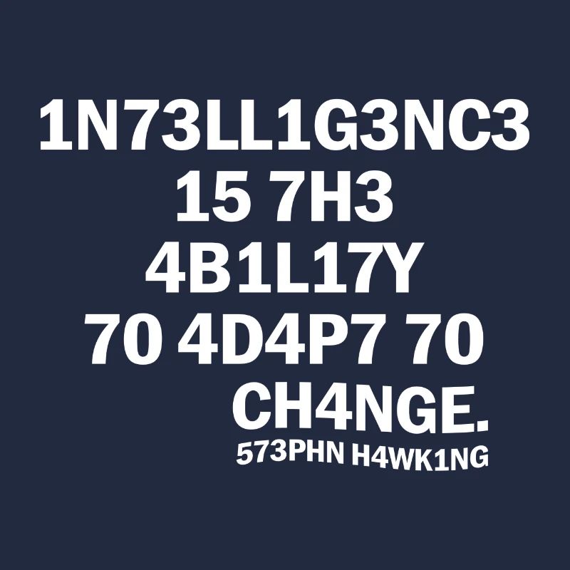 Inteligence science proverbe physique cadeau