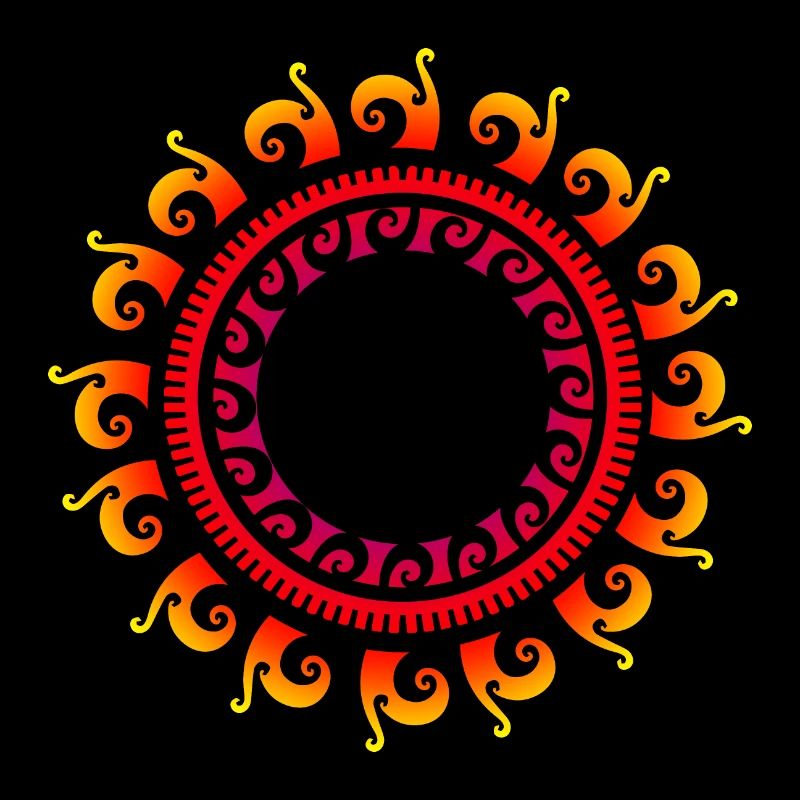 Maori Sun Polynesian Tribal Tattoo Gift Idea