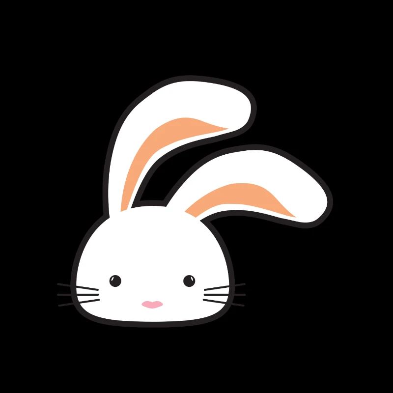 Niedlicher Hase mit langen ohren