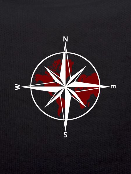 Compass white-red