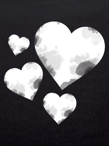 Beautiful white hearts