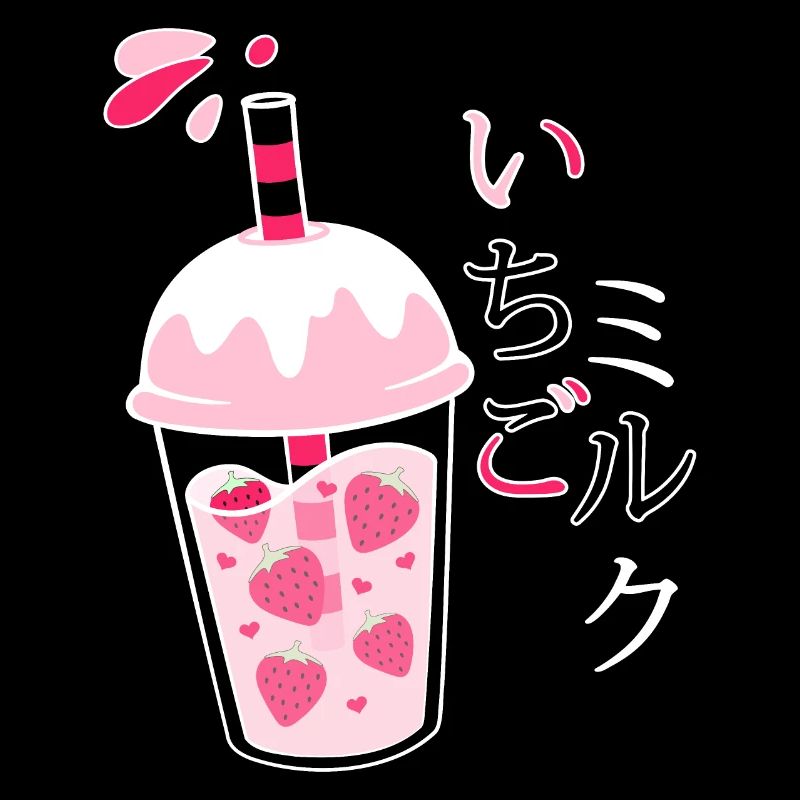 Erdbeermilch, Japanisch, Kawaii, Strawberry Milk