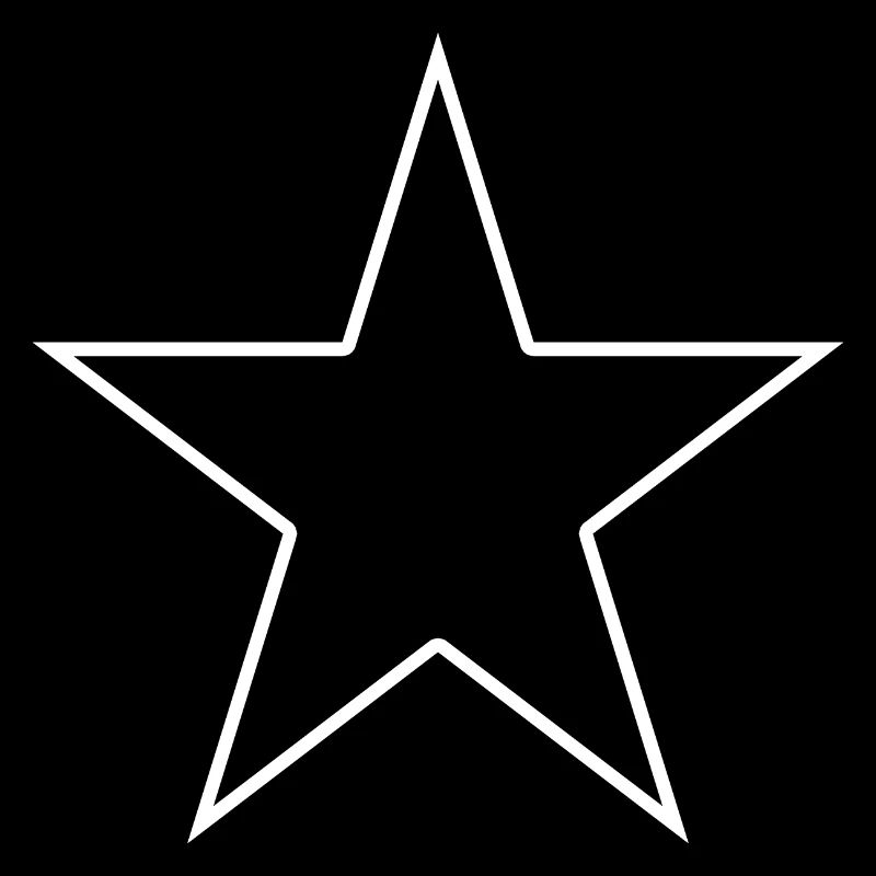 White contour star