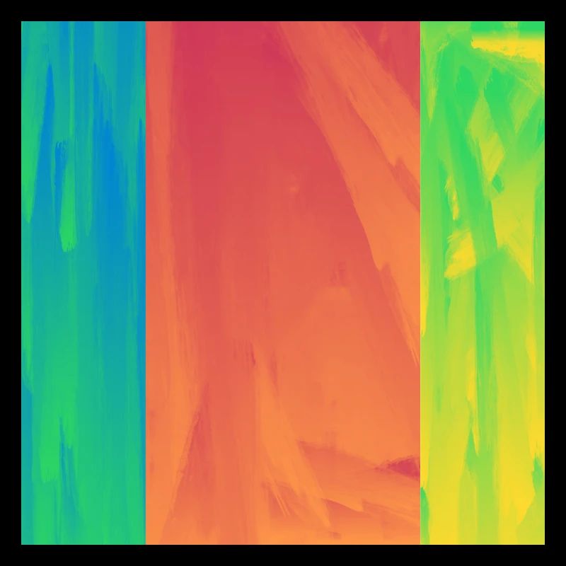 Abstract Colorful Square