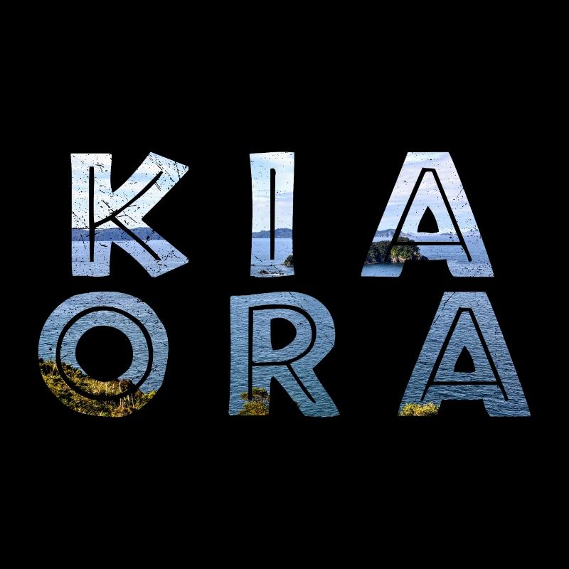 Double Exposure Kia Ora Ozean Neuseeland Geschenk