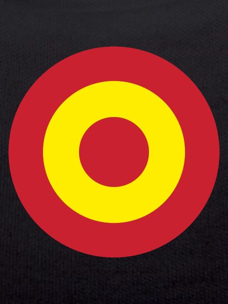 Spanien Flagge Runde Ziel