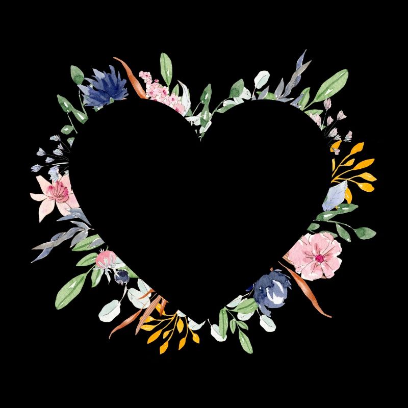 Fleurs de cœur personnalisables