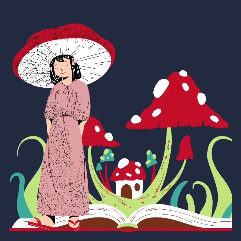 Pilzprinzessin, rote Champignons