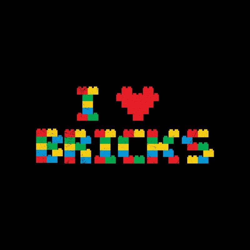 Baumeister I love Bricks Kinder Nerd Geschenkidee