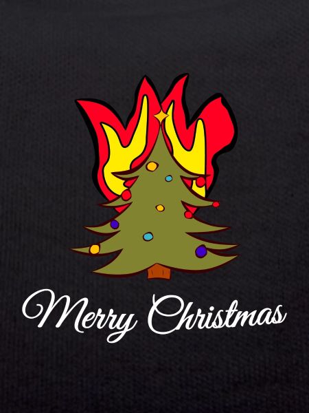 Brennender Weihnachtsbaum