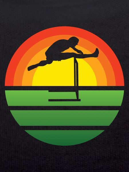 Hurdles Retro Athletics Hurdler