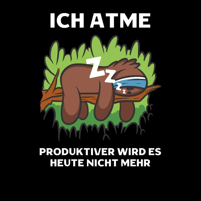 Lustiger Faultier Spruch Süßes Faultier