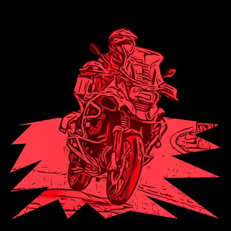 Courbe Adventure Bike rouge