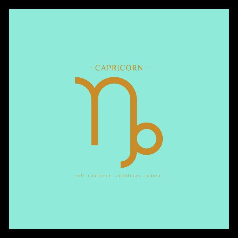 STERNZEICHEN Steinbock -blue/gold-