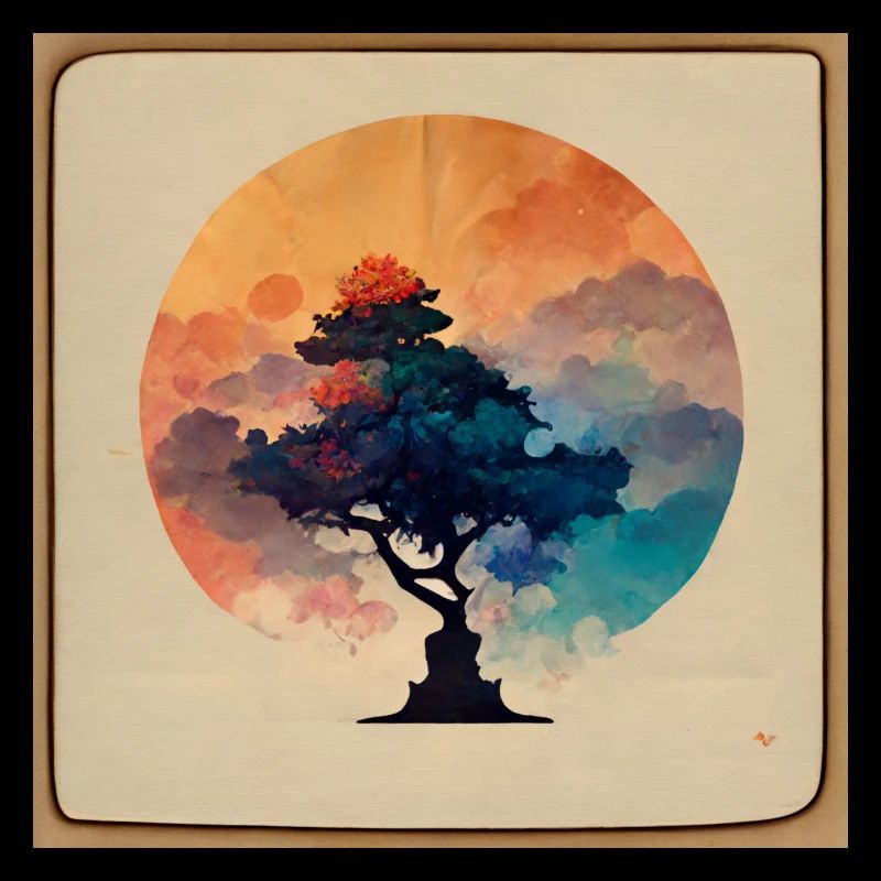 l'arbre d'aquarelle
